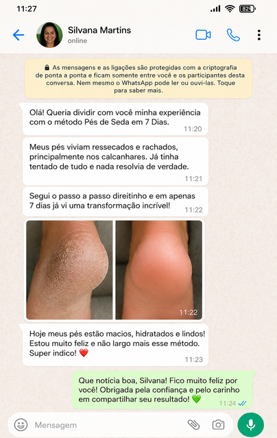 Depoimento 3 - Pés de Seda em 7 Dias